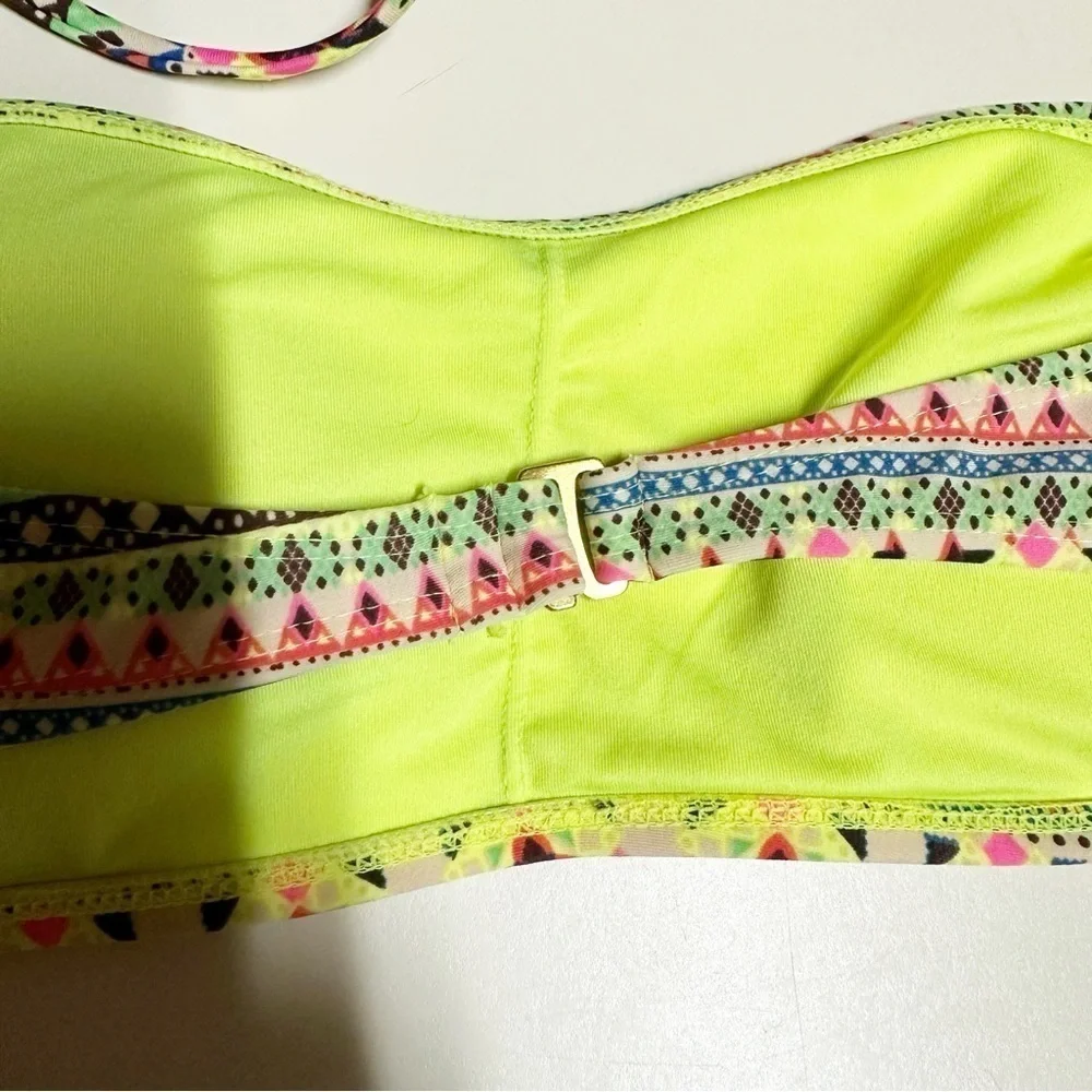 Forever 21 Womens Bikini Bright Neon Top Size Large